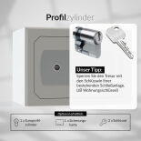 CLES smart 801 Möbeltresor "Limited Edition White" Vorbereitung für Europrofilzylinder