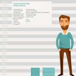 CLES smart 801 Möbeltresor "Limited Edition White" Vorbereitung für Europrofilzylinder