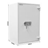 Rottner Diamant Fire PO 100 Brandschutztresor mit Schlüsselschloss