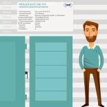 Restposten Müller Safe DIK 145 Datensicherungsschrank mit Schlüsselschloss und Innentresor