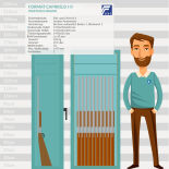 Format Capriolo II Waffenschrank mit Elektronikschloss Spartan 1006