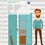 Format Capriolo 0-III Waffenschrank mit Elektronikschloss CB90