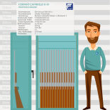 Format Capriolo 0-IV Waffenschrank mit Elektronikschloss LG-39E