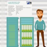 CLES protect AT8 Wertschutztresor mit Elektronikschloss TULOX