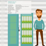 Primat VO-A/1 Feuergeschützter Aktenschrank mit mechanischer Zahlenkombination