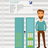 Format STC 1-128 Kombi Schlüsselschrank mit Elektronikschloss CB90